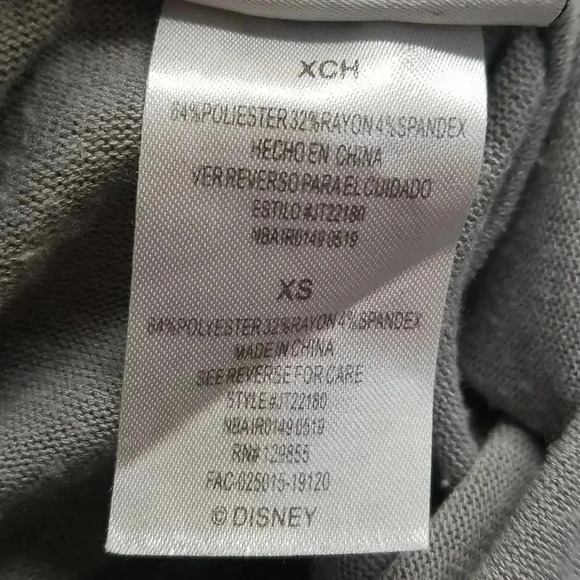 {Disney Parks} Currently Craving Snacks Print Grey Sleevesless Hooded Sweater - Picture 9 of 10